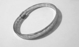 Bracciale a molla in Oro Bianco 18kt 750