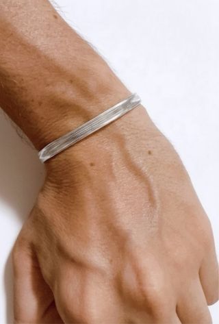 Bracciale a molla in Oro Bianco 18kt 750