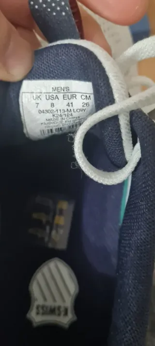 Zapatillas K-Swiss Blancas y Azules