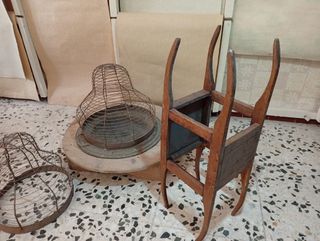 Brasero y Tumbillo de Madera