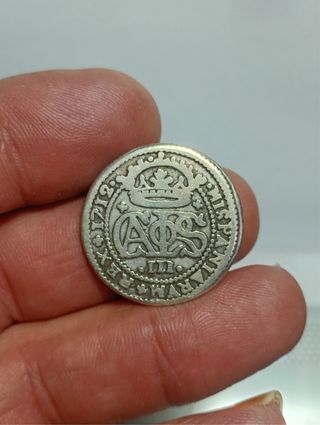 Moneda 2 Reales 1712 Carlos III Plata