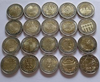 Lote 20 monedas 2 euros España sin circular