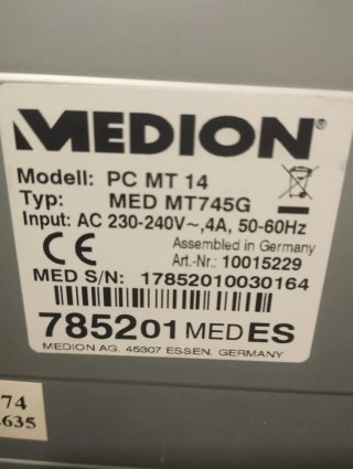 Ordenador Medion Intel Core i7