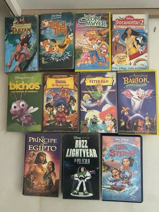 Lote Películas VHS Disney Clásicos y Pixar
