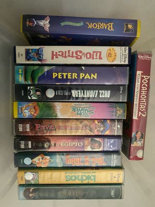 Lote Películas VHS Disney Clásicos y Pixar