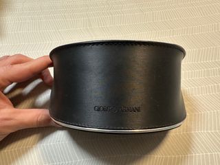 Custodia porta oggetti Giorgio Armani nera