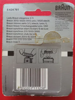 Testine di ricambio Braun Lady Braun
