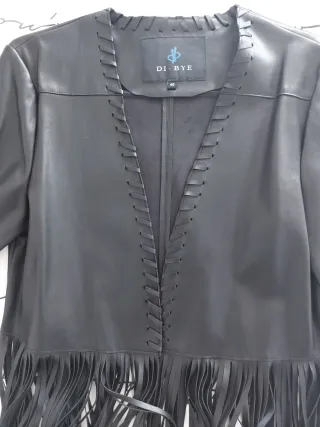 Chaqueta DI BYE con flecos Talla 40