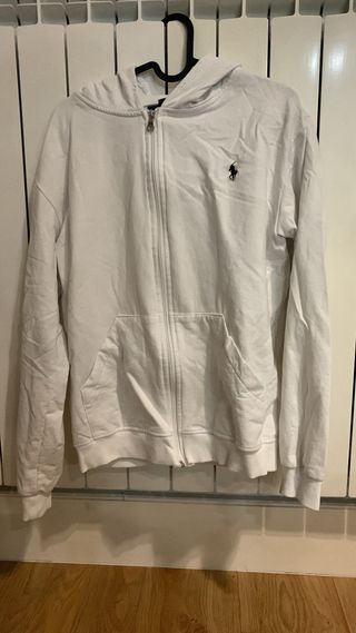 Chaqueta Polo Ralph Lauren Blanca Cremallera