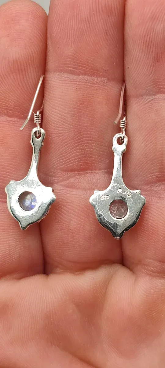 Pendientes Plata y Piedra Luna
