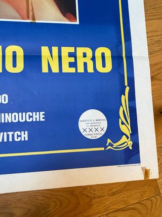 Manifesto cinema erotico - Caldo cuoio nero