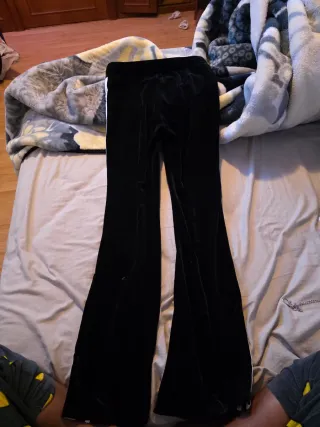 Pantalón deportivo terciopelo negro