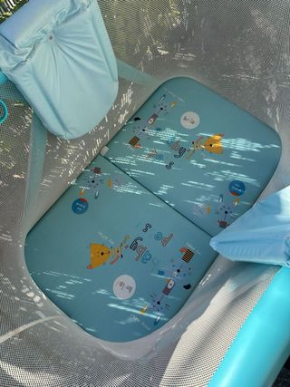 Parque infantil plegable azul