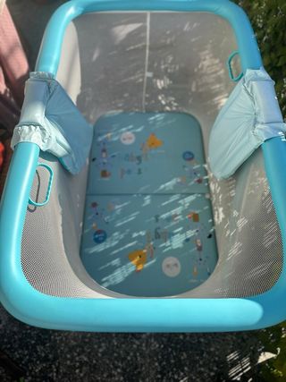 Parque infantil plegable azul