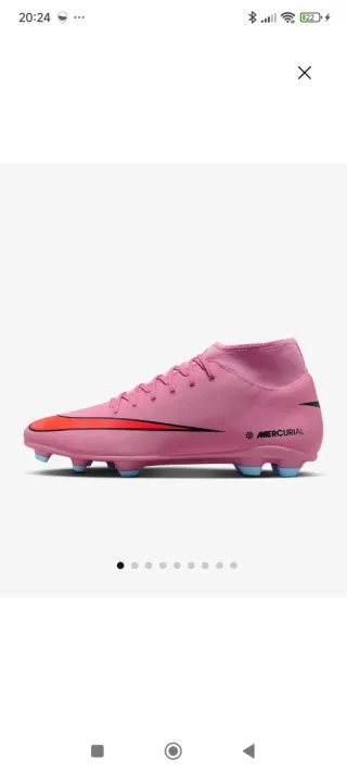 Botas de fútbol Nike rosas