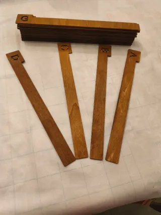 Separadores de madera para vinilos
