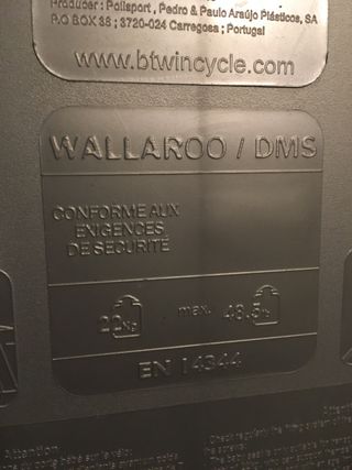 Silla portabebés bici Bitwin wallaroo