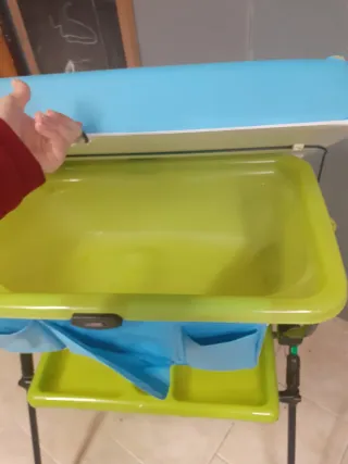 Cambiador Bañera Jane Azul y Verde