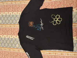 Camiseta Hollister Negra Manga Larga