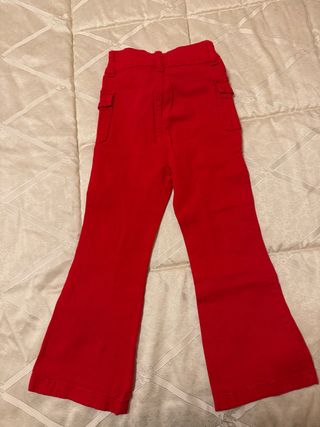 Pantaloni bambina rossi 9 anni