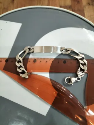 Pulsera de Plata para Hombre - Estilo ID nueva