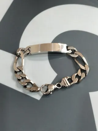 Pulsera de Plata para Hombre - Estilo ID nueva