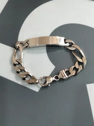 Pulsera de Plata para Hombre - Estilo ID nueva