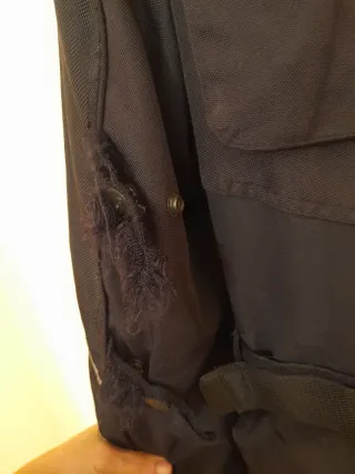 Chaqueta de moto negra XL