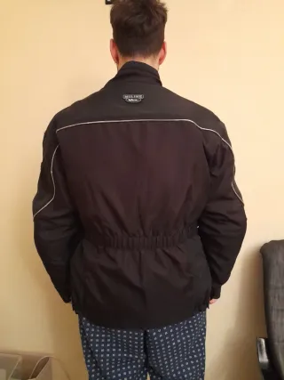 Chaqueta de moto negra XL