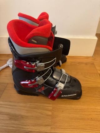 Botas de Nieve Salomon Negras y Rojas