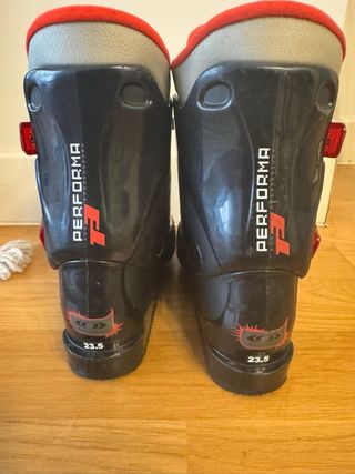 Botas de Nieve Salomon Negras y Rojas