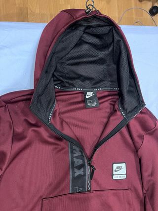 Sudadera Nike Air Max Negra y Roja