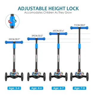 Patinete 3 Ruedas Infantil Luces LED