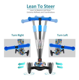 Patinete 3 Ruedas Infantil Luces LED