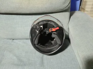 Casco Moto Talla L Negro/Blanco Nuevo