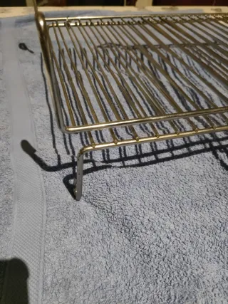 Rejilla para barbacoa con mango de madera