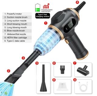 Aspiradora Coche Inalámbrica Portátil
