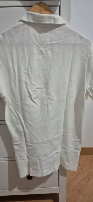 Polo Lacoste Blanco Hombre Talla M