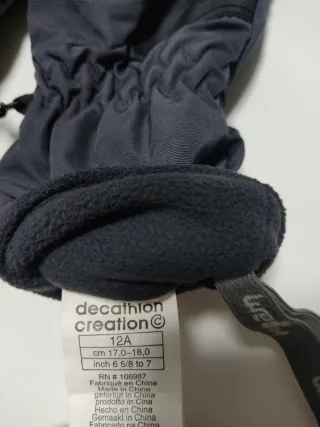 Guantes de Nieve Wed'ze Beige y Negro