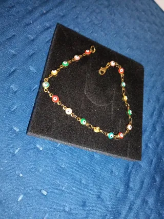 Bracciale con occhio turco colorato