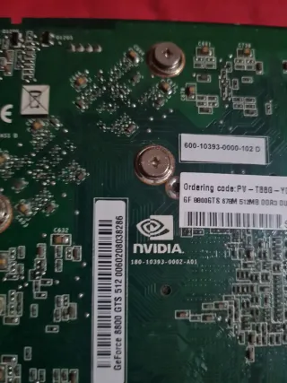 Tarjeta Gráfica XFX 8800 GTS 1GB