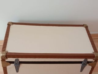 Baúl grande beige y marrón