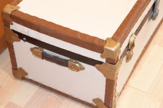 Baúl grande beige y marrón