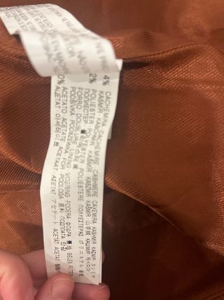 Chaleco Zara con pelo marrón y multicolor