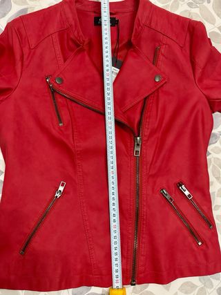 Cazadora ONLY roja polipiel