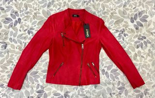 Cazadora ONLY roja polipiel