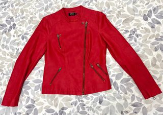 Cazadora ONLY roja polipiel