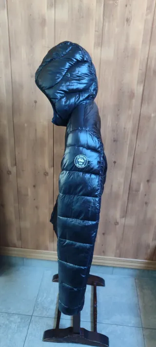 CAZADORA ACOLCHADA MUJER REVERSIBLE GRANATE NEGRA