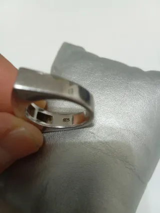 Anillo Plata con Piedras Rosas 925