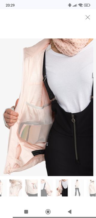 Chaqueta Nieve Roxy Mujer Talla L Rosa NUEVA